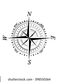 nautical compass background, illustration in vector format