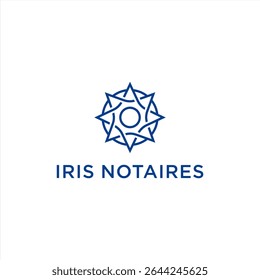 Nautical Compass Rose compass logo vector tempate ilustration