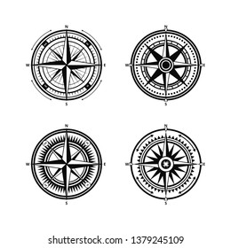 NAUTICAL COMPASS VECTOR