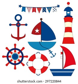 Nautical. Cute vector.