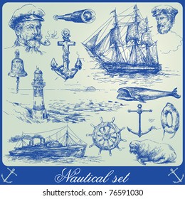 nautical elements-hand drawn collection