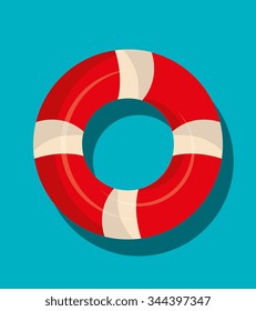 Nautical float graphic icon, vector illustration eps10