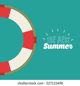 nautical float icon. summer vacation concept. colorful design. vector illustration