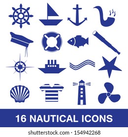 nautical icon collection eps10