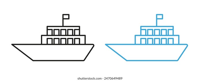 Nautical Icon for Maritime Travel, Ship Transport, and Sea Exploration