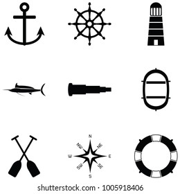 nautical icon set