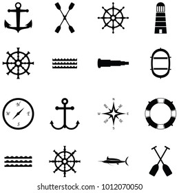 nautical icon set