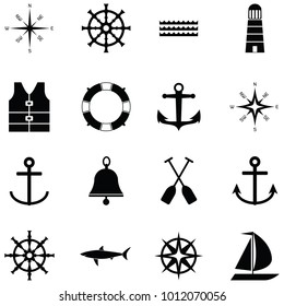 nautical icon set