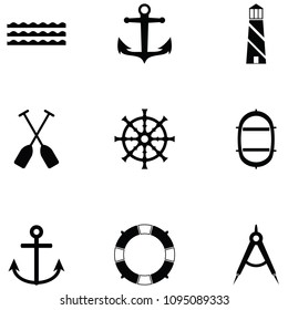 nautical icon set