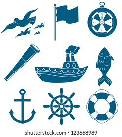 nautical icon set