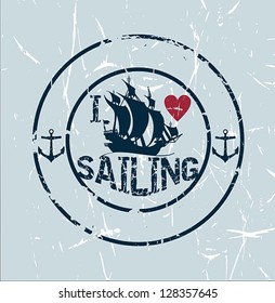 Nautical Illustrations and Labels