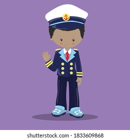 Nautical Kids Boy Cap 10 Vector Illustration
