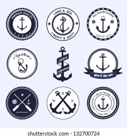 Nautical labels set