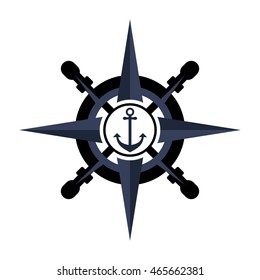 Nautical logo design template