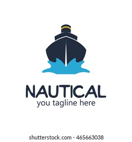 Nautical logo design template
