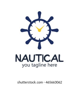 Nautical logo design template