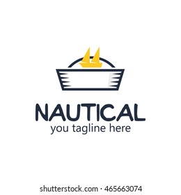 Nautical logo design template