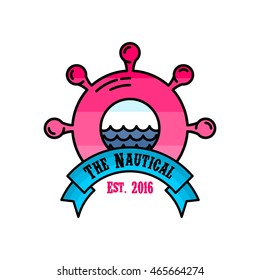 Nautical logo design template