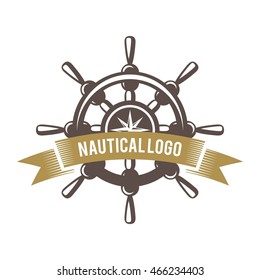 Nautical logo design template