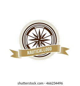 Nautical logo design template