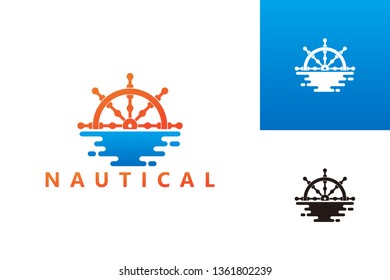 Nautical Logo Template Design Vector, Emblem, Design Concept, Creative Symbol, Icon