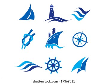 Nautical logos and icons