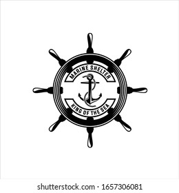 Nautical Logos Templates. Vector object and Icons for Marine Labels, Sea Badges, Anchor Logos Design, Emblems Graphics, Anchor Symbols.