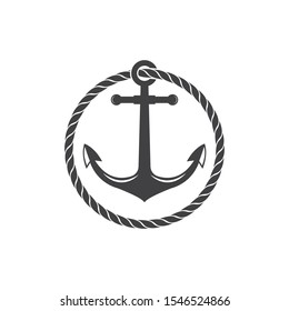 nautical and maritime icon logo vector illustration design