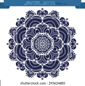 Nautical motifs. The vector element for design.