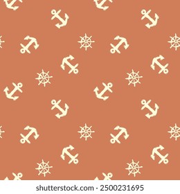 Nautical navy anchor liberty pattern