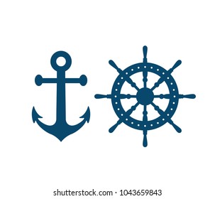 Nautical Navy Cruise Vector Logo Design