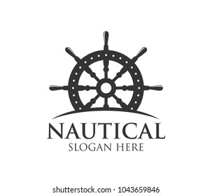 Nautical Navy Cruise Vector Logo Design
