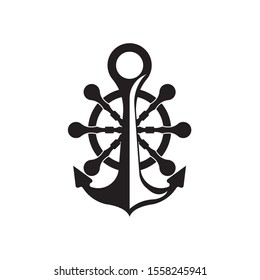 nautical navy cruise vector logo design
