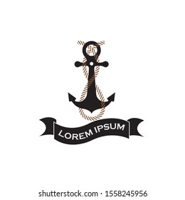 nautical navy cruise vector logo design
