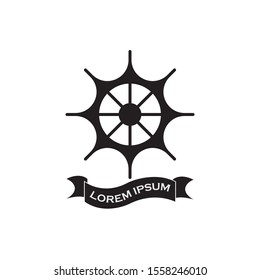 nautical navy cruise vector logo design
