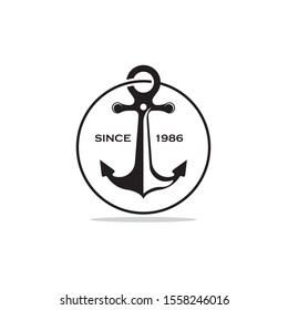 nautical navy cruise vector logo design
