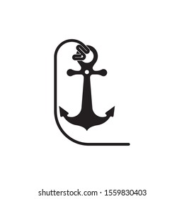 Nautical Navy Cruise vector logo design, Icon , Symbol illustration
