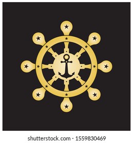 Nautical Navy Cruise vector logo design, Icon , Symbol illustration
