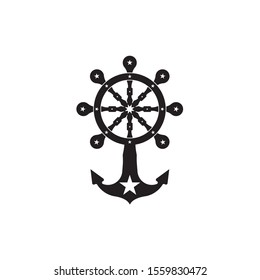 Nautical Navy Cruise vector logo design, Icon , Symbol illustration
