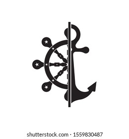 Nautical Navy Cruise vector logo design, Icon , Symbol illustration
