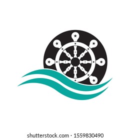 Nautical Navy Cruise vector logo design, Icon , Symbol illustration
