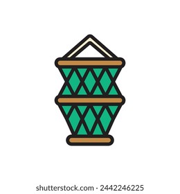 Nautical Net Icon Vector Illustration