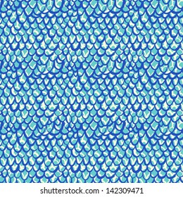 Nautical pattern inspired by tropical fish skin in deep blue color. Texture for web, print, wallpaper, home decor, spring summer fashion fabric, textile, invitation or website background. Marine set.