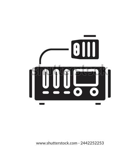 Nautical Radio Filled Icon Vector Illustration