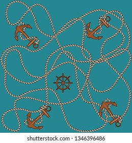nautical rope  anchor design 