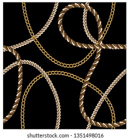 nautical rope and chain design