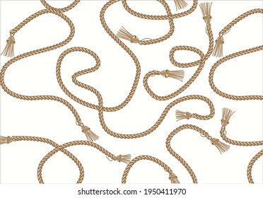 nautical rope design vector art