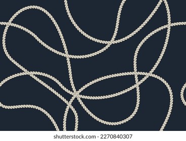 nautical rope design vector hand drawn