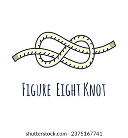 Nudo de cuerda náutica Figura Ocho Knot