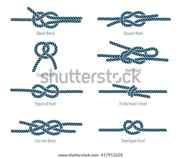 Nautical rope\
knots